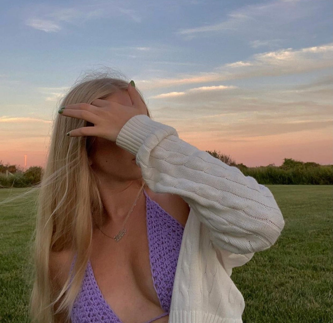 LAVENDER BIKINI TOP