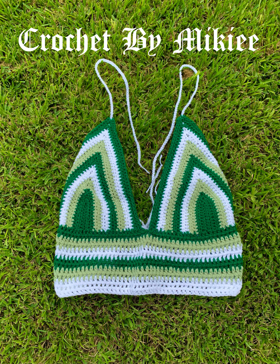 GREEN BLEND CROP TOP